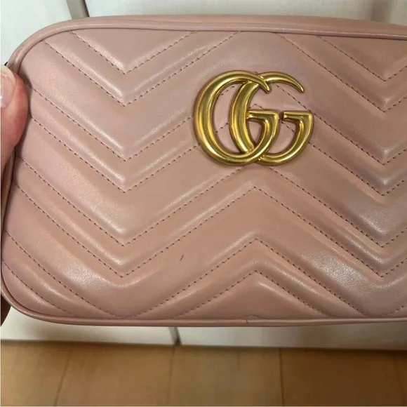 Gucci Blush Chevron Crossbody Bag - Picture 12 of 14